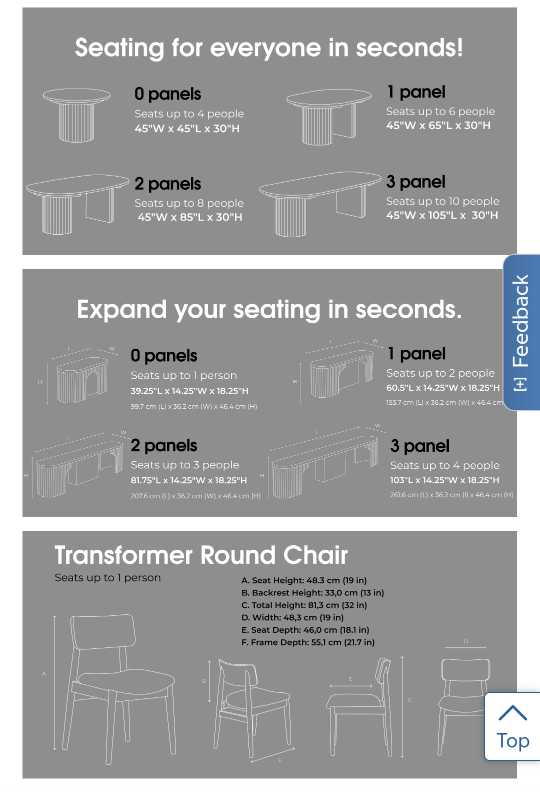 Transformer Dining Table collection