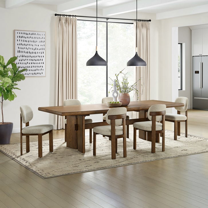 Trivoli dining room table & 8 chairs