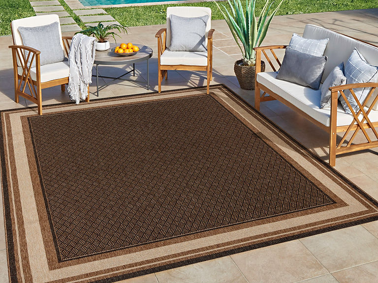 Ringley Tailer Outdoor Rug by Gertmenian size 8ft × 10ft