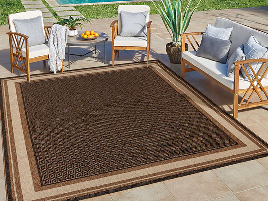 Ringley Tailer Outdoor Rug by Gertmenian size 8ft × 10ft