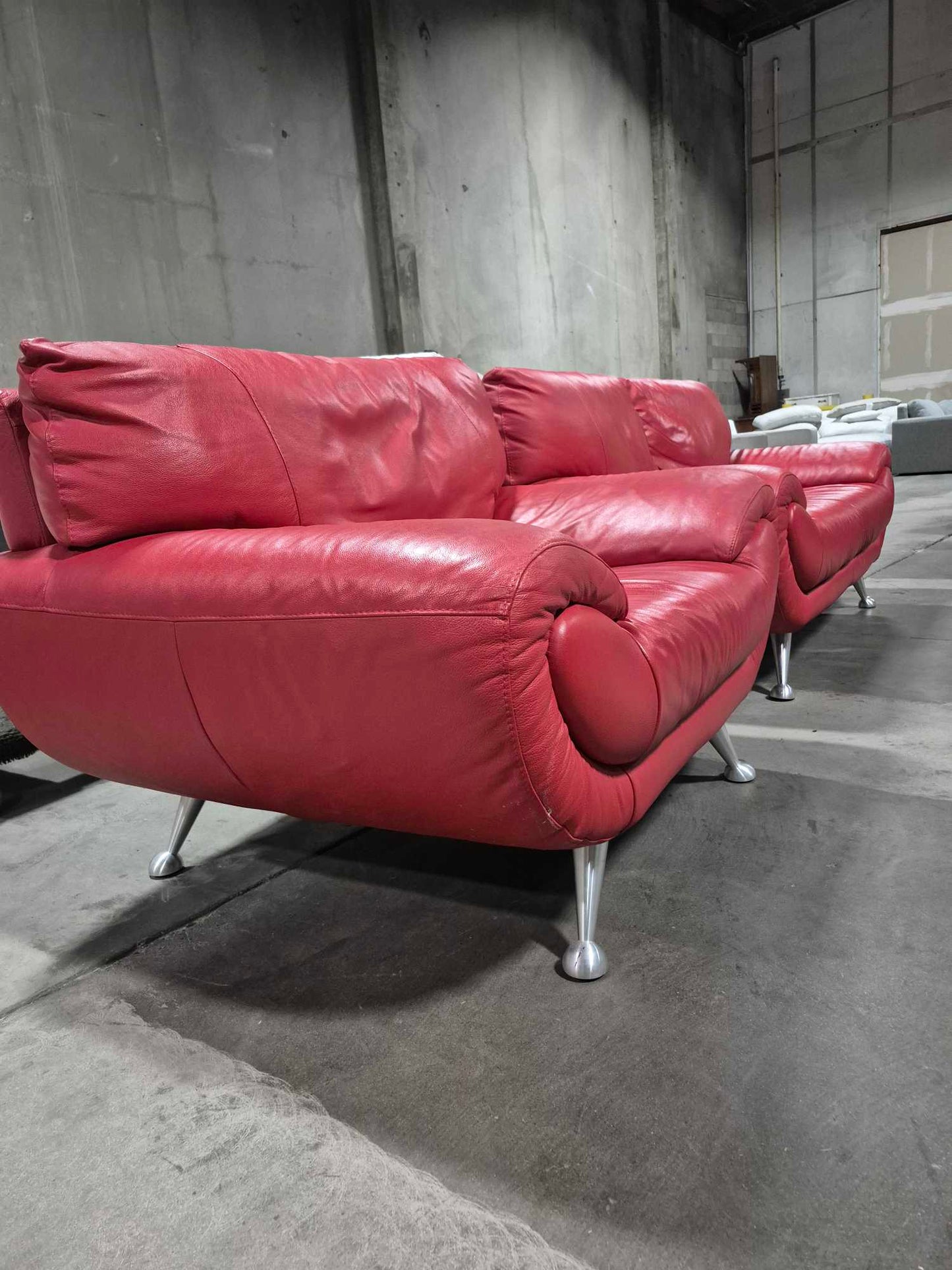 Nicoletti Italian leather Sofa made in Italy