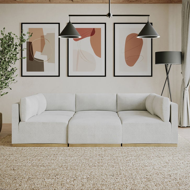 Henredon Murphy 6 piece modular sectional in cream retails $2100 at costco