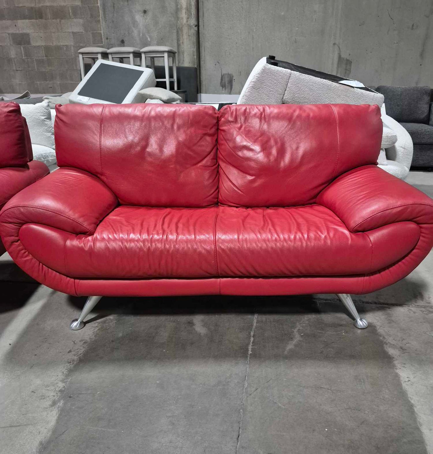 Nicoletti Italian leather Sofa made in Italy