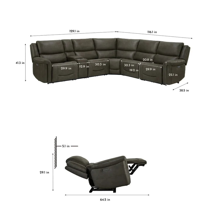 Kelsee Power recliner sectional sells for $2500 at costco
