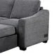Coddle Aria Gray Fabric Sleeper Sofa with chaise & Storage