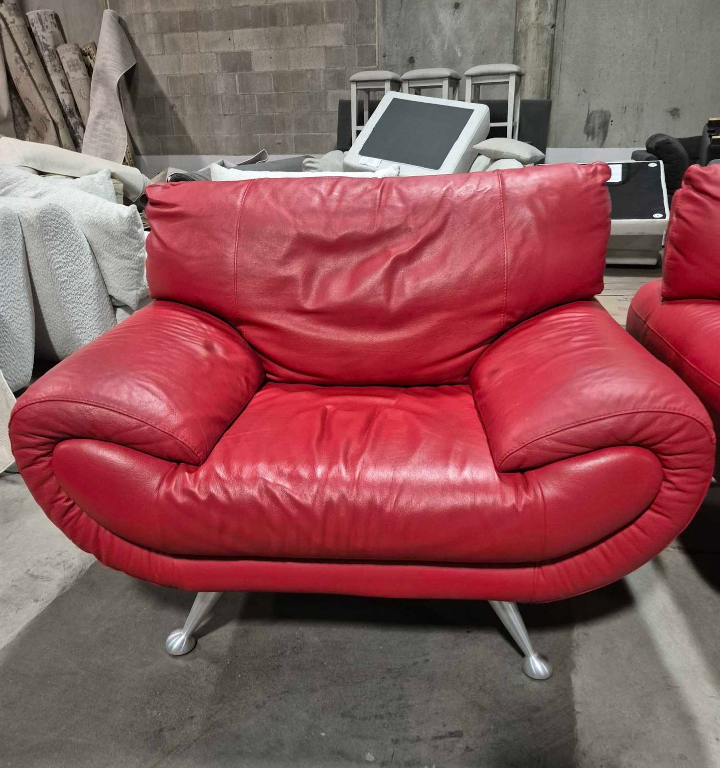 Nicoletti Italian leather Sofa made in Italy