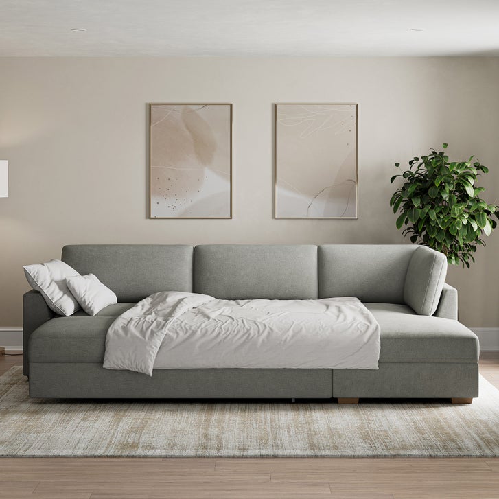 Thomasville Camlin Convertible sleeper sectional with Chaise