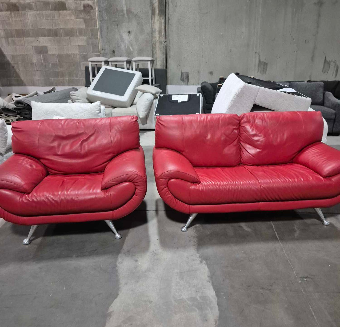 Nicoletti Italian leather Sofa made in Italy
