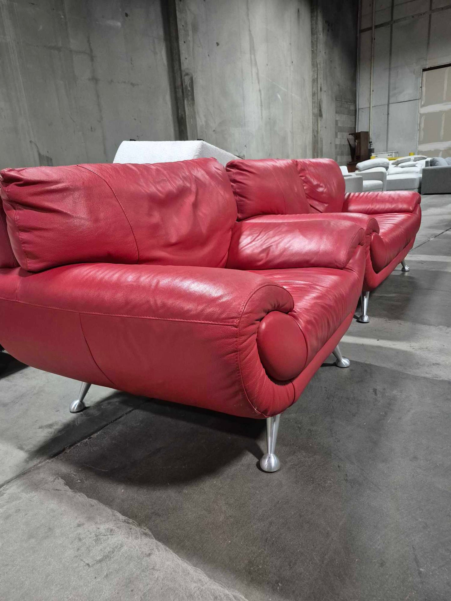 Nicoletti Italian leather Sofa made in Italy