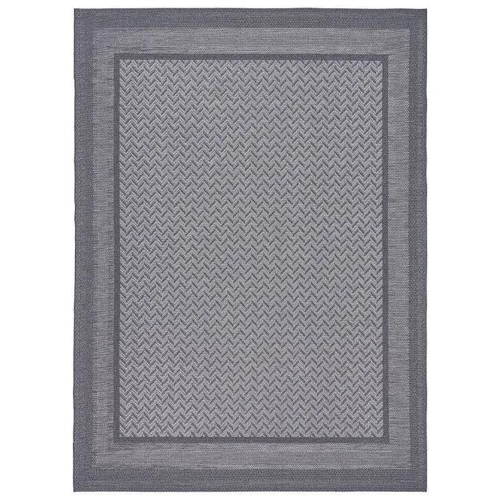 Laguna Outdoor & Indoor Area Rug, Daria Silver iron 8ft × 10ft