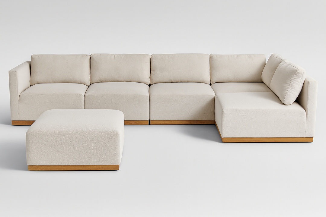Henredon Murphy 6 piece modular sectional in cream retails $2100 at costco